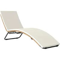 BundiGlassware Poly Rattan Sonnenliege S-förmige Gartenliege mit Auflage atmungsaktive Sitzfläche Stahlrahmen