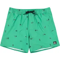 Quiksilver Boardshorts "Stretch Printed Volley 16", Herren, Gr. XL, Normalgrößen, grün (leprechaun spaced out), Obermaterial: 92% Polyester, 8% Elasthan., Hosen Boardshorts