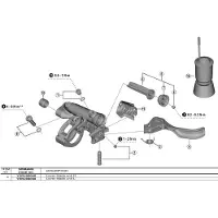 Shimano Unité de lame Schaltknauf links BL-M9220