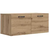 vidaXL Wandschrank Wandhalterung Artisan-Eiche 80 x 36,5 x 35 cm