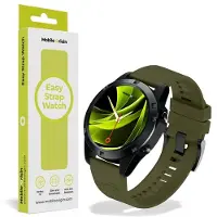 Mobile Origin MO-ES26-DGRN, Gurt, Smartwatch, Dunkelgrün, Garmin, 26mm version: Garmin Fenix 6X Pro Solar Garmin Fenix 6X Pro Garmin Fenix 6X Pro Sapphire Garmin..., Silikon