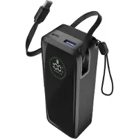 Cellularline Power Bank Roller 20000, 20000 mAh, Schwarz
