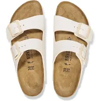 Birkenstock Arizona BS In Off White For Women | Narrow Fit Sandals – 7.5 UK - 41 EU - 10/10.5 US / Off White