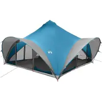 vidaXL Tipi Zelt mit Dach Blau 18-Personen Polyester und Stahl