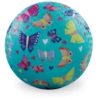 Crocodile Creek Spielball Naturgummi strukturiert 18 cm Schmetterlinge