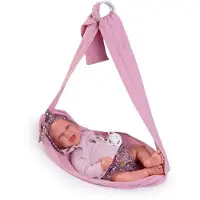 Antonio Juan Puppe Carla 33352 con fular portabebé - Babypuppe 42 cm