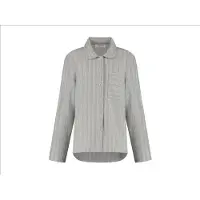 Yumeko Pyjamaoberteil Flanell L Grau - Eco, Bio & Fairtrade