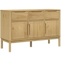 Helloshop26 - Buffet Sideboard Kommode Kleiderschrank Aufbewahrungsmöbel Organizer Küche Wohnzimmer Lounge gewachst 114 x 43 x 74 02_0031758
