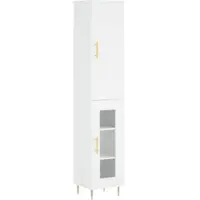 Helloshop26 - Buffet Sideboard Kommode Schrank Aufbewahrungsmöbel Organizer Küche Wohnzimmer Lounge hoch 34,5 x 34 x 180 cm 02_0032328