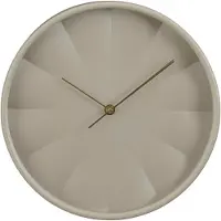 Mica Decorations Tikki Wanduhr - D30 cm - beige - Kunststoff - modern - Wanduhr
