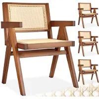 TecTake Armlehnstuhl Lissy Boho-Stil 59 x 56,5 x 82,5 cm, Belastbarkeit 120 kg