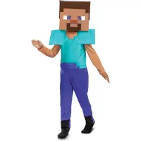Minecraft Steve Kostüm, 7-8 Jahre