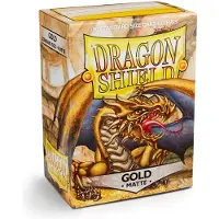 Dragon Shield ART11006 - Matt - Gold (100), Schutzhülle für Karten