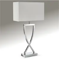 TecTake Tischleuchte Avina modernes Design, blendfreies Licht 27 x 12 x 51,5 cm