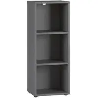KADIMA DESIGN Aktenregal Universal FRANKFURT schmal 45x120x40 cm Graphit, 3 Ordnerhöhen