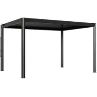 PRIMEYARD 4x3m Pergola in anthrazit; mit Lamellendach in anthrazit - (GFPV01123)