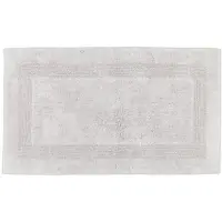 Cawö Badematte Uni Wendbar Platin-60 x 100 cm