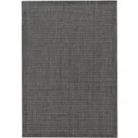 KADIMA DESIGN Balkonteppich Uni UV-Beständig Waschbar Strapazierfähig | Schwarz 160x230 cm Küche Balkon Fußbodenheizung geeignet | DAFNE –