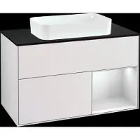 Villeroy & Boch V&B Waschtischunterschrank FINION 1000x603x501mm m Apl. Gl bl ma Regalelem
