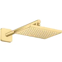 Axor ShowerSolutions Duschkopf 245/185, 1 Strahlart, wassersparend, 35374250, Farbe: Brushed Gold Optic