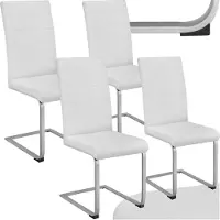 TecTake Set Schwingstuhl Bettina gepolstert mit Kunstlederbezug 41 x 52 x 99 cm