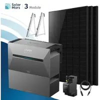 SolarMars Anker SOLIX Solarbank 3 E2700 Pro Balkonkraftwerk Speicher mit 500Wp Solarmodul und MC4 Solarkabel Set - 1500Wp ‚Äì 3 Module / 1x BP2700 / Balkon