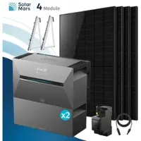 SolarMars Anker SOLIX Solarbank 3 E2700 Pro Balkonkraftwerk Speicher mit 500Wp Solarmodul und MC4 Solarkabel Set - 2000Wp ‚Äì 4 Module üî• / 2x BP2700 / Balkon
