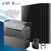 SolarMars Anker SOLIX Solarbank 3 E2700 Pro Balkonkraftwerk Speicher mit 500Wp Solarmodul und MC4 Solarkabel Set - 3000Wp ‚Äì 6 Module / 1x BP2700 üî• / Ziegeldach