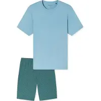 Schiesser Schlafanzug Casual Essentials in hellblau | Gr.: 50