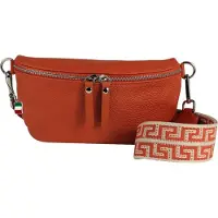 Florence Gürteltasche Leder orange, papaya ca. 25cm | Gr.: onesize