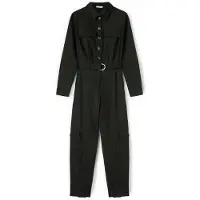 Motivi Long Jumpsuit In Wool Blend Flannel Black Größe: 42 | Jumpsuits Outlet | Damen | Schwarz