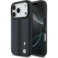 BMW Case M Perforated Stripe Logo MagSafe for iPhone 17 Pro navy blue