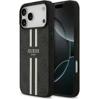 GUESS - Hardcase 4G Printed Stripes MagSafe (GUHMP17XP4RPSK) - iPhone 17 Pro Max - Black