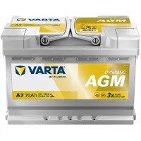 Varta A7 - Autobatterie Dynamic AGM xEV 12V / 70Ah / 760A