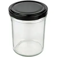 MamboCat 12er Set Sturzglas 230 ml HOCH To 66 schwarzer Deckel incl. Diamant Gelierzauber Rezeptheft