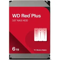 Western Digital Red Plus-Serverfestplatte 6 TB, 3,5", SATA III (6 Gb/s) (WD60EFPX)