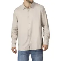 Riverso Leinenhemd Herren Regular Fit RIVFabio Regular Fit Beige XL