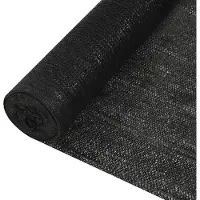 vidaXL Zaunblende Schwarz 1x25 m HDPE 150 g/m²