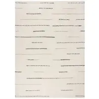 KADIMA DESIGN Wollteppich Handgetuftet | Modernes Linienmuster | Strapazierfähig | Für Fußbodenheizung geeignet | 120x170cm