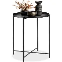 TecTake - Beistelltisch Chester schwarz - 45,5x45,5x53cm, maximale Tragkraft 30kg - 404185