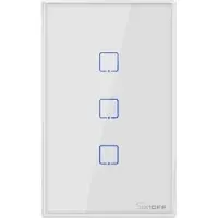 Sonoff T2US3C - 3-gang Wi-Fi Smart Wall Switch US - White