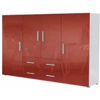 Vladon HIGHBOARD Nora Front in Bordeaux Hochglanz