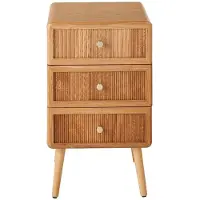 CALICOSY Nachttisch AVA in Helles - (W) 42 x (H) 71 x (L) 35 cm | Gr.: onesize
