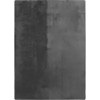 KADIMA DESIGN Teppich Waschbar Uni Modern Strapazierfähig Esszimmer Flur Rund Grau 80x80 cm OEKO-TEX Schadstoffgeprüft Gekettelt – ISAR von