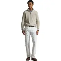 Ralph Lauren für Herren. 710B18060003 Hellbrauner Strickpullover aus Baumwolle und Pikee (M), Lässig, Langarm