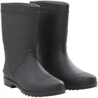 vidaXL Gummistiefel Schwarz Größe 45 PVC