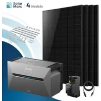 SolarMars Anker SOLIX Solarbank 3 E2700 Pro Balkonkraftwerk Speicher mit 500Wp Solarmodul und MC4 Solarkabel Set - 2000Wp ‚Äì 4 Module üî• / Ohne Erweiterungsakku / Ziegeldach