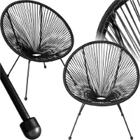 TecTake 2 Gartenstühle Santana Retro im Acapulco-Stil