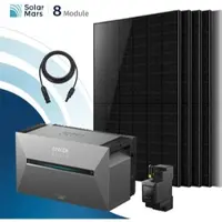 SolarMars Balkonkraftwerk 4000 Watt mit Speicher Anker SOLIX Solarbank 3 E2700 Pro mit 8x500Wp Solarmodule und MC4 Solarkabel Set - 4000Wp ‚Äì 8 Module / Ohne Erweiterungsakku / Ohne HAL