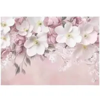 WALLARENA Fototapete Blumen in Rosa | Gr.: 350 x 250 cm